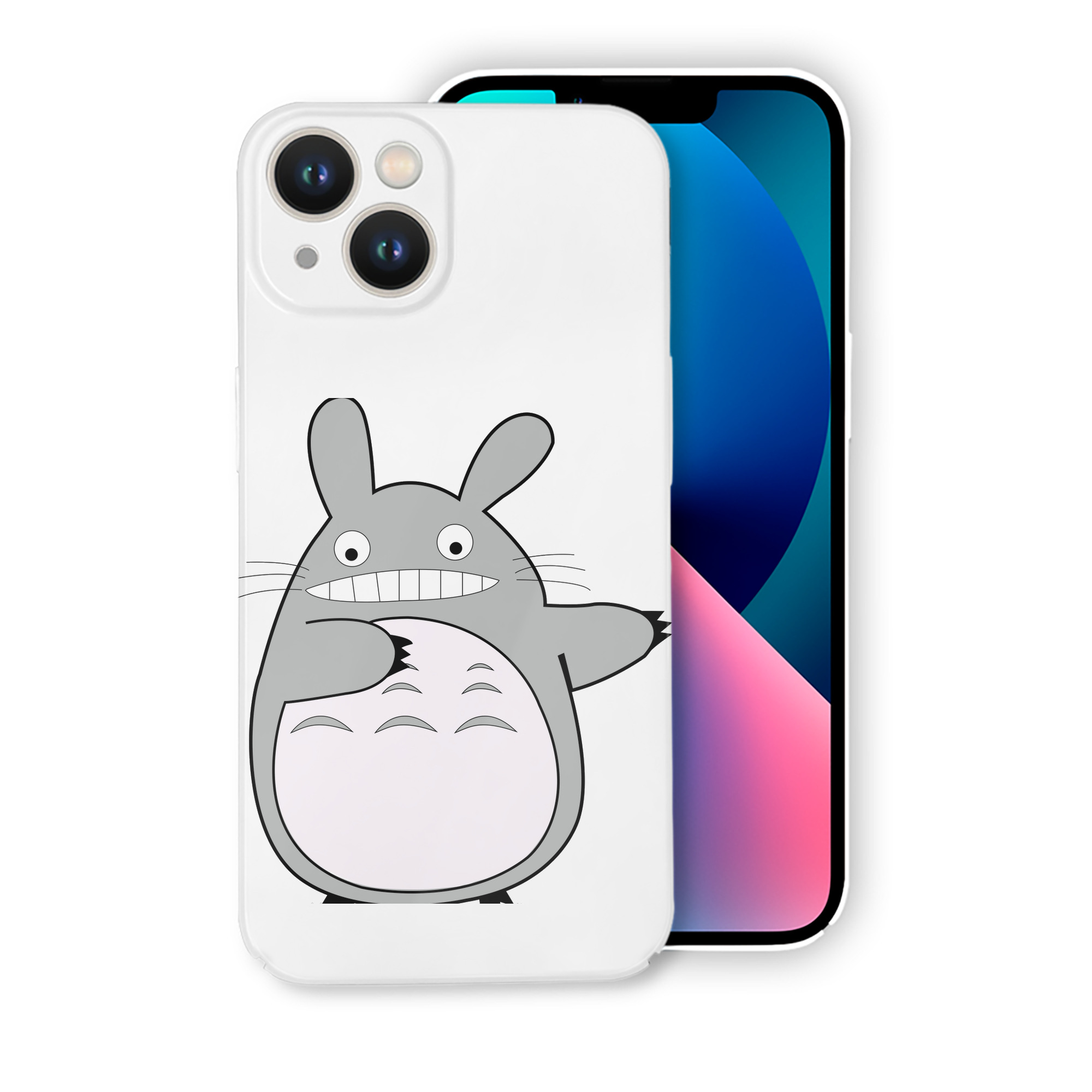 （画像用） となりのトトロ 草壁メイ 草壁サツキ My Neighbor Totoro Satsuki Kusakabe Mei Kusakabe 【iPhone 14シリーズ対応】ハードケース